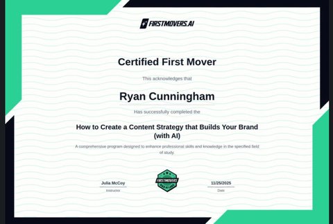 Certified First Mover: Content Strategy with AI